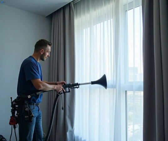 Professional drapes cleaning process tools Matty Curtain Cleaning loftus-nsw