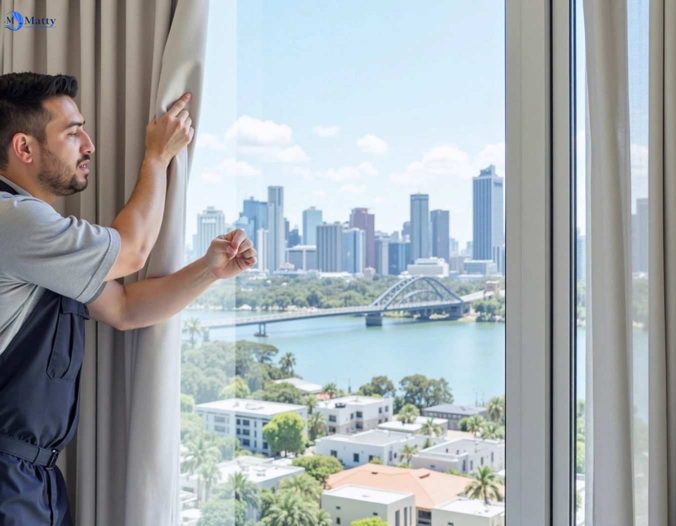 Professional curtain steam cleaning service loftus-nsw QLD by Matty Curtain Cleaning